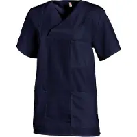 Leiber Schlupfkasack, kurzarm, unisex, marine, Kasack ideal für die Pflege, Größe: V (Damen 54/56 = 3XL, Herren 60/62 = XXL)