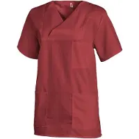 Leiber Schlupfkasack, kurzarm, unisex, bordeaux, Kasack ideal für die Pflege, Größe: III (Damen 46/48 = XL, Herren 52/54 = L)
