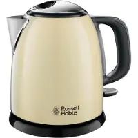 Russell Hobbs Wasserkocher, 1,0 l, Edelstahl Creme, Schnellkochfunktion