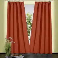 Weckbrodt Vorhang "Sento" Gr. 1, orange (terra), B:135cm H:150cm, Baumwolle, Polyester, Gardinen, Vorhang, Baumwolle, blickdicht, matte Struktur, unifarben, Gardine, Store