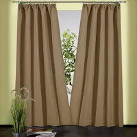 Weckbrodt Vorhang "Sento" Gr. 1, braun (schlamm), B:135cm H:150cm, Baumwolle, Polyester, Gardinen, Vorhang, Baumwolle, blickdicht, matte Struktur, unifarben, Gardine, Store