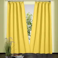 Weckbrodt Vorhang "Sento" Gr. 1, gelb, B:135cm H:150cm, Baumwolle, Polyester, Gardinen, Vorhang, Baumwolle, blickdicht, matte Struktur, unifarben, Gardine, Store