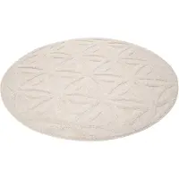 Esprit Outdoorteppich "Shake, ESP54232", rund, 2 mm Höhe, Hoch-Tief-Effekt, Blume des Lebens - Motiv, uni, robust, Terrasse