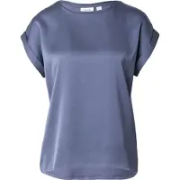 Vila "VIELLETTE S/S SATIN TOP - NOOS" Kunstfaser, regular fit