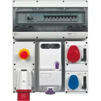 Legrand Unterputzsteckdose 400V 16A 5P IP44 P17 mit Schloss - 057302
