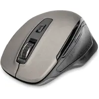 Digitus Wireless Optical Mouse, 6 Tasten, Ergonomisch, Beidhändig, Optisch, RF Wireless, 1600 DPI, Schwarz, Grau