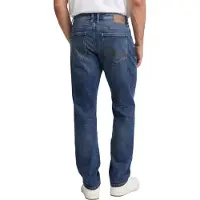 Tom Tailor 5-Pocket-Jeans "MARVIN", Herren, Gr. 32, Länge 36, blau (used mid stone), Denim/Jeans, Obermaterial: 98% Baumwolle, 2% Elasthan, straight fit, Jeans 5-Pocket-Jeans, mit kleinem Logo-Print