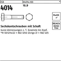 Reyher DIN 931 / ISO 4014 - Stahl 10.9 blank - M 48x300 - Sechskantschrauben Teilgewinde