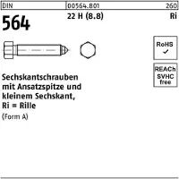 Reyher Sechskantschraube DIN 564 m.Ansatzspitze AM 10 x 20 22 H (8.8)