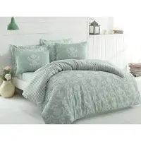 L'essentiel Maison , Begonvilla- EPJ6851, Wassergrün, Bettdecken, 65% Baumwolle / 35% Polyester