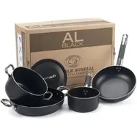 PENTOLE AGNELLI Topfset Alblack 5 teilig ALSASETALBLACK2IND