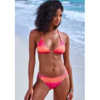 Buffalo Triangel-Bikini , Damen, Gr. 36, Cup C/D, pink (pink, orange), Polyester, Recycling-Polyamid, Farbverlauf, Bikini-Sets Triangel-Bikini, mit Farbverlauf