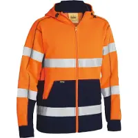 Bisley Workwear Warnschutz-Fleece-Kapuzenjacke COLVER 276500 Gr. 3XL gelb