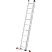 Hailo Profistep Duo 7209-007 Teleskopleiter 2x9 Stufen