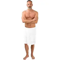 WEWO-FASHION Kilt "9538T, ideal für Sauna & Spa", weiß, L:50cm, Frottier, Hausmäntel, Kilt, schlingenfest