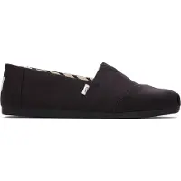 Toms Alpargata Herren Recycelte Baumwolle Le wand Schlupf Auf Turnschuhe Schwarz Schwarz – undefined / Schwarz Schwarz
