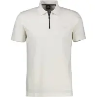 Lerros Herren Poloshirt mit Reißverschlusskragen - Broken White - XXXL