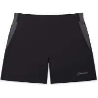 Berghaus W Wandermoor Wind Short, Short Damen, CX3 JET BLACK/GREY PINSTRIPE, 14 (40) -