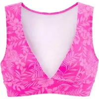 Venice beach Bustier-Bikini-Top "Moloka", Damen, Gr. 40, Cup C/D, pink (pink bedruckt), Recycling-Polyamid, bedruckt, Bikini-Oberteile Bustier-Bikini-Top, mit tropischem Print