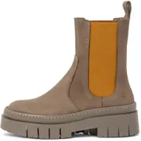 Art für Damen. 1195412BM003_5BM Lederstiefeletten 1954 taupe (36), 3 bis 5 cm, Keine, Lässig