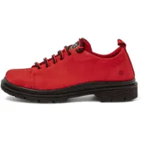 Art Unisex. 118971208003_008 1897 Birmingham rote Lederschuhe (44), 3 bis 5 cm, Schnürsenkel, Lässig