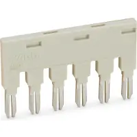 Wago 859-406 Brücker,für Brückungsschacht,6-fach,lichtgrau 859406 - 25 Stück