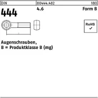 Reyher DIN 444 - Stahl 4.6 blank - BM 24x100 - Augenschrauben Form B Teilgewinde