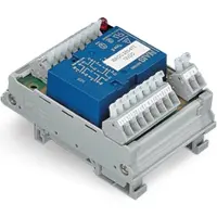 Wago 288-414 Relaismodul mit zwangsgeführten Kontakten,Eingangsnennspannung AC/DC 24 V,4 Schließer und 4 Öffner,grau 288414