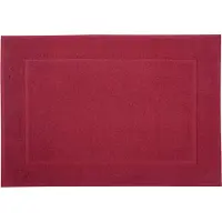 Framsohn Frottier Badematte "Uni Basic Hotelmatte" Gr. 2, rot (bordeaux), H:11mm, Baumwolle, Badematten, Badematte, große Farbpalette, Hergestellt in Österreich, Badezimmerteppich