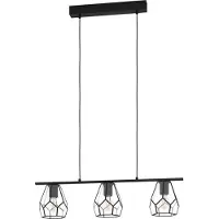 Eglo Hängelampe für das Esszimmer Mardyke schwarz mit Glas
