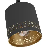 Eglo Esteperra, E27, 2 Glühbirne(n), 56 W, 220-240 V, Schwarz, Gold