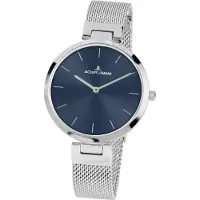 Jacques Lemans 1-2110C Damen-Armbanduhr, Edelstahl-Gehäuse, Metall-Armband