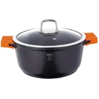 Berlinger Haus BH/1094N, 2,2 l, Rund, Schwarz, Orange, Aluminium-Guss, Orange, Silikon