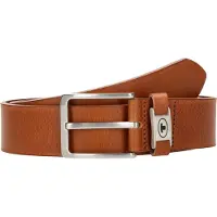 Tom Tailor Ledergürtel "TTCOREY", Herren, Gr. 11,5, braun (hellbraun), Rindsleder, Gürtel Ledergürtel, 4 cm breiter Herrengürtel, ideal zu Jeans und Chino, bis Gr. 120