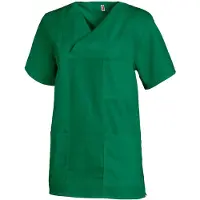 Leiber Schlupfkasack, kurzarm, unisex, grün, Kasack ideal für die Pflege, Größe: VI (Damen 58/60 = 4XL, Herren 64/66 = 3XL)