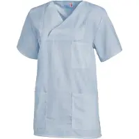 Leiber Schlupfkasack, kurzarm, unisex, hellblau, Kasack ideal für die Pflege, Größe: III (Damen 46/48 = XL, Herren 52/54 = L)