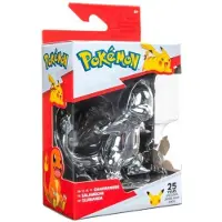 Boti Pokemon Select Battle Figur Glumanda 7 cm silber - 25 Jahre Pokémon Jubiläums-Figur