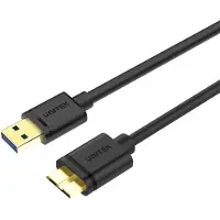 UNITEK Y-C463GBK, 2 m, USB A, Micro-USB B, USB 3.2 Gen 1 (3.1 Gen 1), 5 Gbit/s, Schwarz
