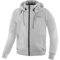 Bogotto R-Ace Motorrad Zip Hoodie, grau, 4XL