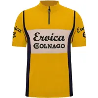 Santini - Eroica Colnago Wool Jersey - Radtrikot Gr XL gelb