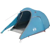 vidaXL Tunnelzelt 3 Personen Blau Wasserdicht