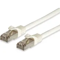 Equip Cat.6A Pro S/FTP Patchkabel mit Cat.7-Rohkabel, 10m, Weiss, 10 m, Cat6a, S/FTP (S-STP), RJ-45, RJ-45, Weiß