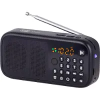 Trevi DR 7F40 BT, Tragbar, FM, MP3, Schwarz, Einfarbig, Drehregler