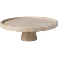 Villeroy & Boch Servierplatte "Servierschale mit Fuß Manufacture Travertine ø 28 cm beige", beige, L:28cm, Steingut, Servierplatten, Servierplatte, Topseller