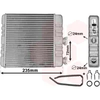 VAN WEZEL Wärmetauscher, Innenraumheizung 37006321 für OPEL