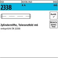 Reyher Zylinderstift ISO 2338 12 m6 x 90 A 4 ISO 2338