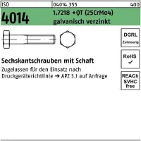 Reyher Sechskantschraube ISO 4014 m.Schaft M 36 x 200 1.7218 +QT (25CrMo4) galvanisch verzinkt