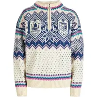 Dale of Norway VM Trondheim Fem. Sweater offwhite indigo orchid (A00) XL