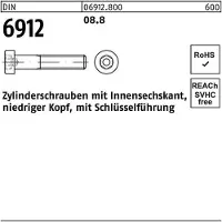 Reyher DIN 6912 Stahl blank 8.8 M 4x25 - Zylinderschrauben mit niedrigem Kopf