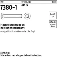 Reyher ISO 7380-1 - Stahl 10.9 blank - M 8x60 - Linsenschrauben mit Innensechskant